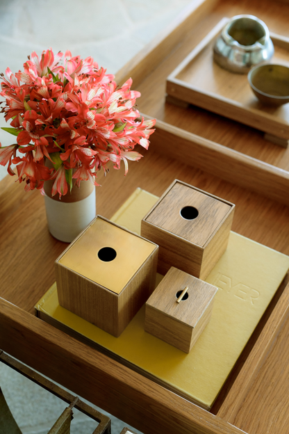 Caixa Pompom Legno